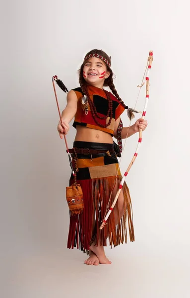 Американських індіанців дівчинка — стокове фото