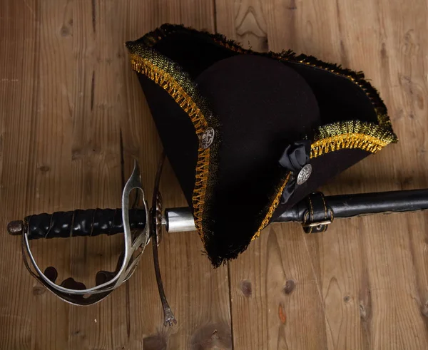 Chapéu de espada pirata — Fotografia de Stock