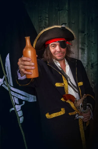 Mature Pirate Capitan — Stock Photo, Image