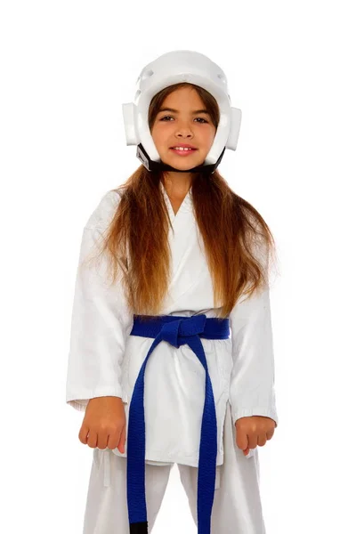 Uniforme de Karate Girl — Foto de Stock