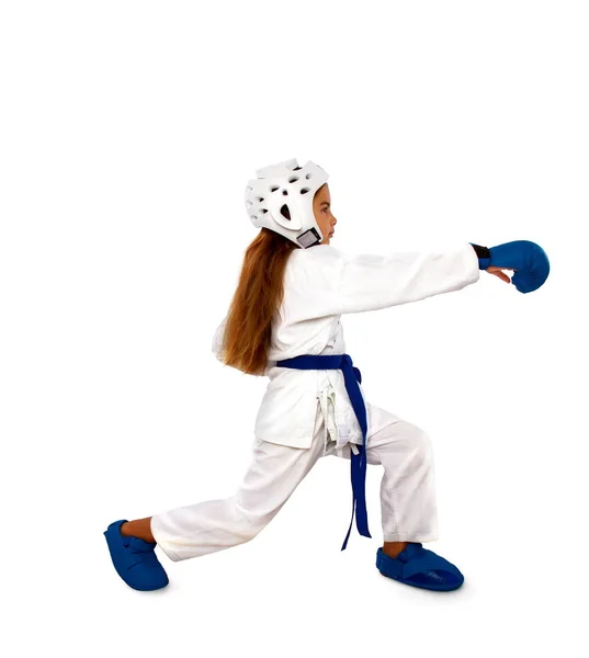 Uniforme ragazza karate — Foto Stock