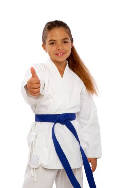 little karateka girl clipart