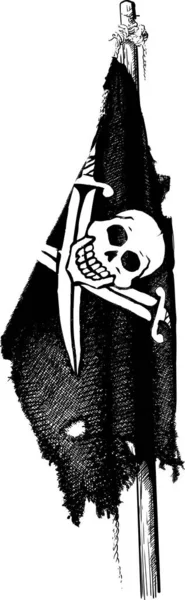 Vlajka Jolly roger — Stockový vektor