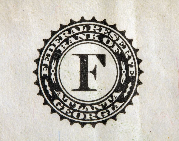 Obraz Bliska Fragmentu Banknotu Amerykańskiego — Zdjęcie stockowe