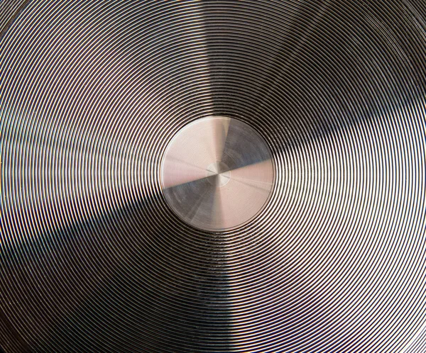 Placa de metal círculo — Fotografia de Stock