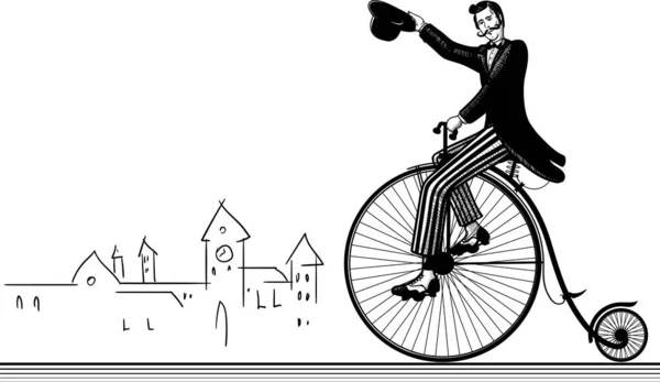 旧自行车比赛 — 图库矢量图片