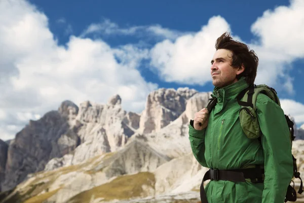 Trekking em Dolomites, Itália — Fotografia de Stock