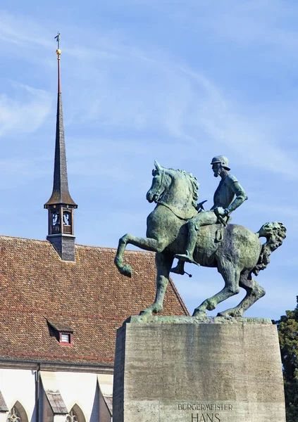 Statua di Hans Waldmann, Zurigo — Foto Stock