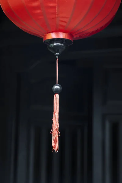 Rode Decoratieve Chinese Lantern Weergave Van Onderen — Stockfoto