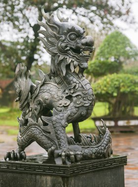 Dragon heykel İmparatorluk City Hue, Vietnam için