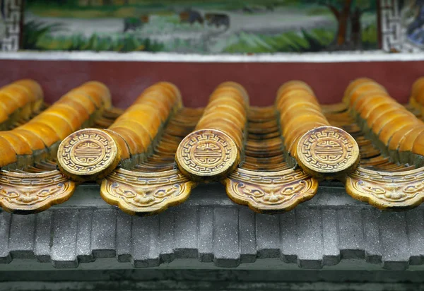 Close up van dak van boeddhistische tempel — Stockfoto