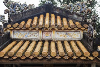 Budist Tapınağı çatısı yakın çekim