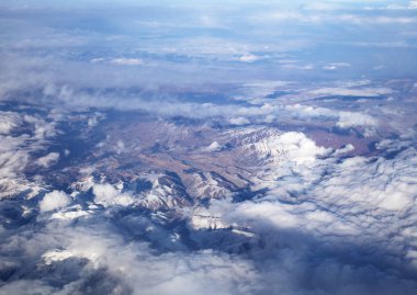 Dağlar, uçaktan manzara