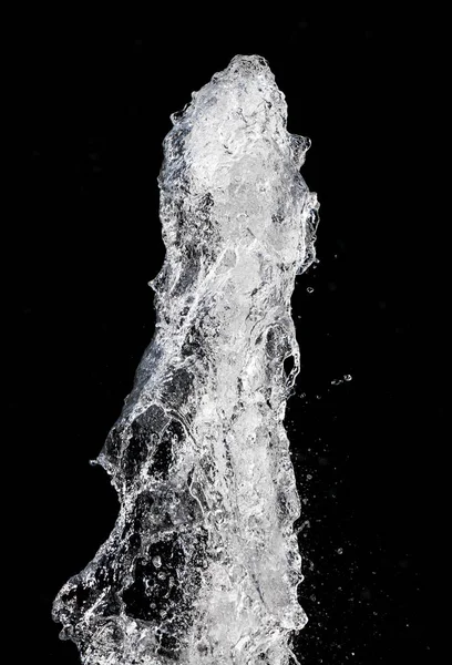 Water splash over black background — Stock Photo, Image