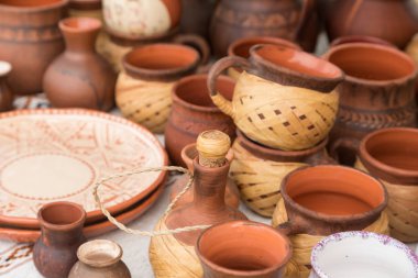 Çeşitli seramik Hatıra Eşyası. Eşya ve oyuncak Clay.