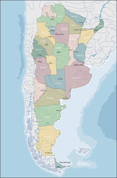 アルゼンチンの地図 — ストックベクタ