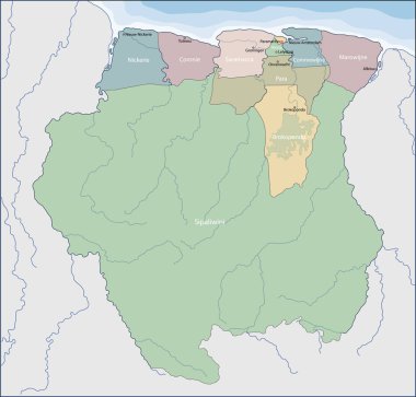 Surinam Haritası