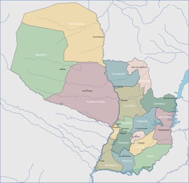 paraguay Haritası