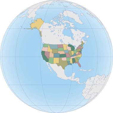 Kuzey Amerika, ABD ile Globe 'da