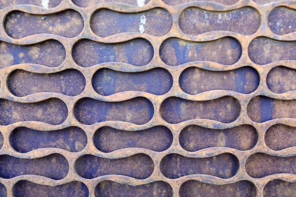 Częścią Fioletowy Metalowe Ściany Jako Tło — Zdjęcie stockowe