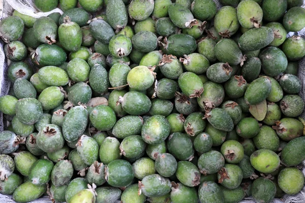 Detalhes Feijoa Caixa Mercado — Fotografia de Stock