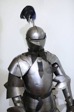 European Knight Armor on background of wall