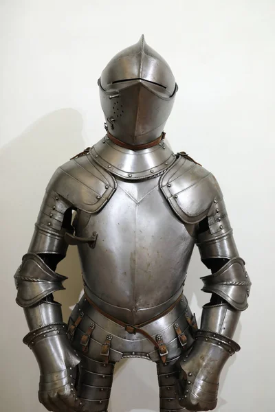 Détails European Knight Armor Sur Fond Mur — Photo