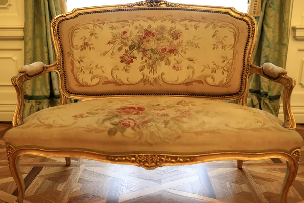 Details of antique sofa in the palace