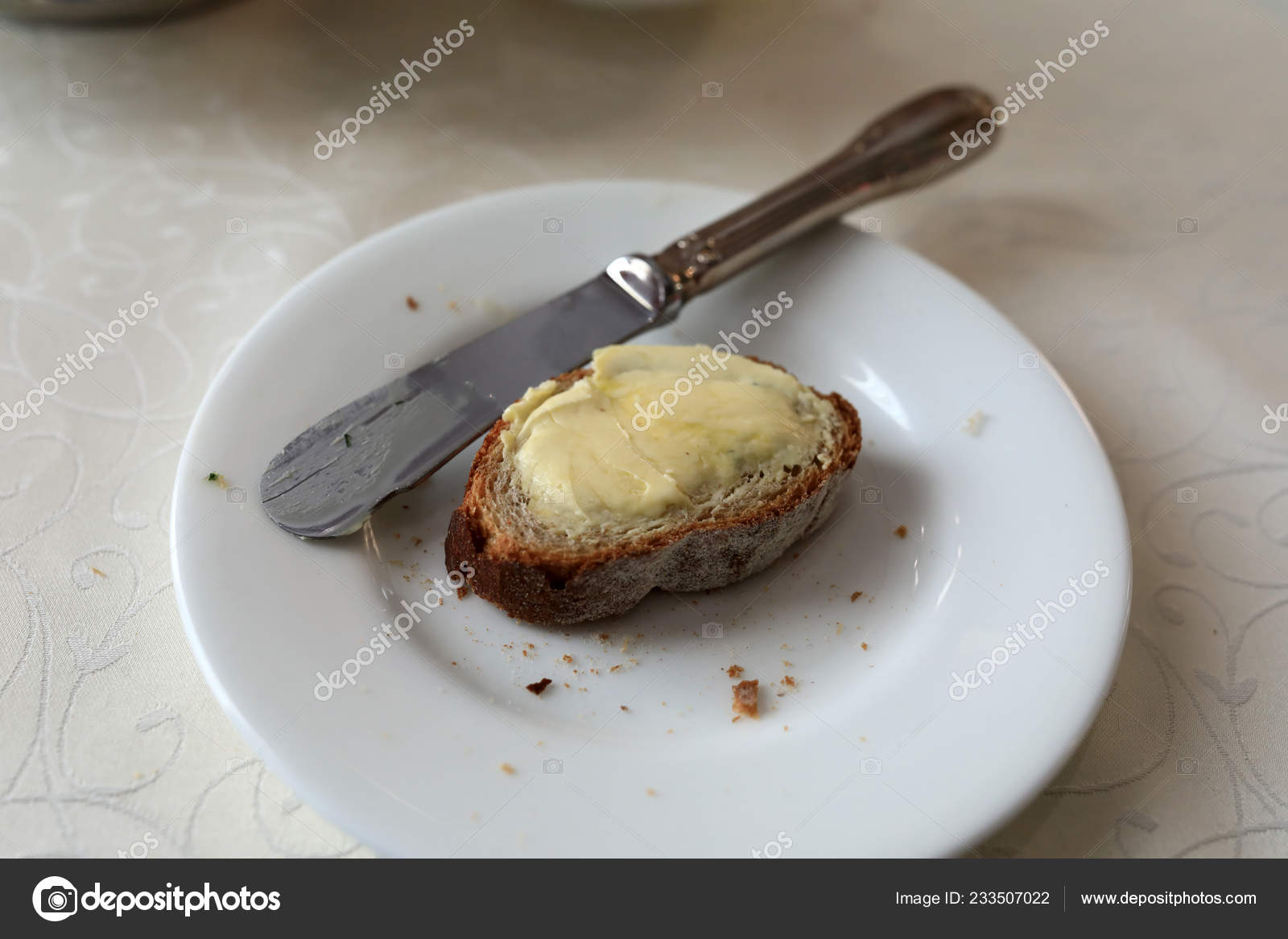 Bread Butter Plate Restaurant Stock Photo By C Achubykin Bread Butter Plate Restaurant Stock Photo By C Achubykin