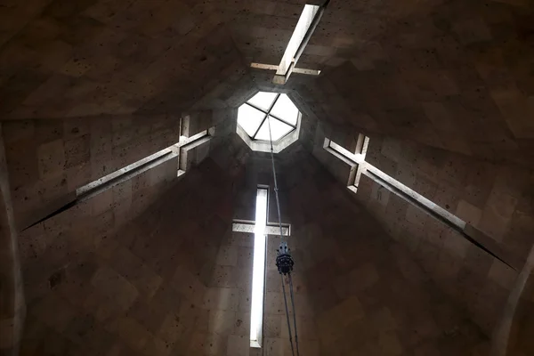 亚美尼亚 Etchmiadzin 亚美尼亚教堂内部圆顶 — 图库照片