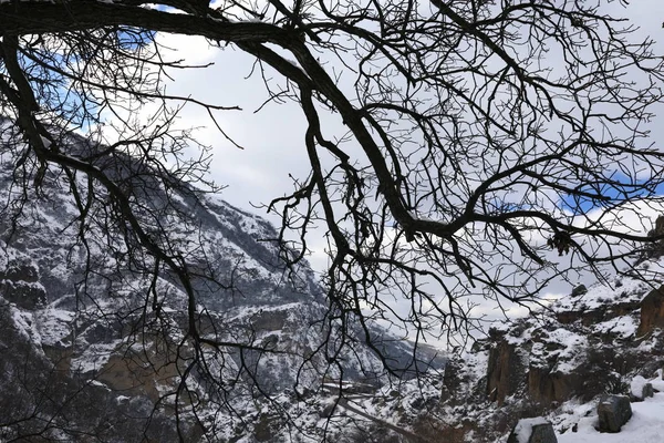 Ermenistan Kanyonda Kış Görünümü — Stok fotoğraf