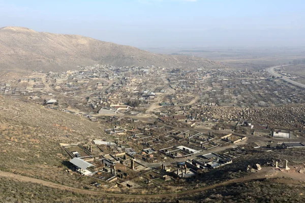 Krajobraz Wsi Lusarat Zimie Armenia — Zdjęcie stockowe