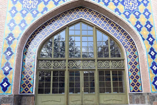 Deur Van Blauwe Moskee Yerevan Armenië — Stockfoto
