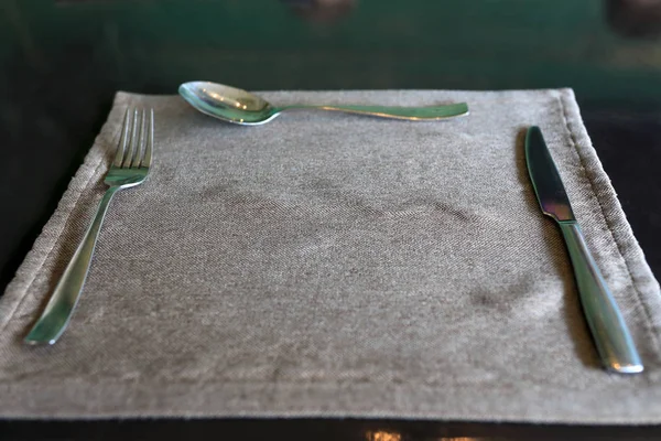 Cutlery on the table — Stock Photo, Image