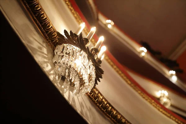 Wall lamp in theater — Stock Photo, Image