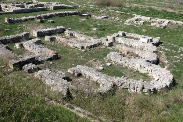 Ruïnes van Chersonesos in het voorjaar — Stockfoto