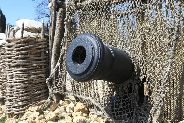 Vista del viejo cañón bomba — Foto de Stock