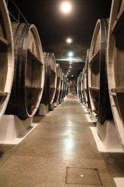 Meşe fıçıların görünümü