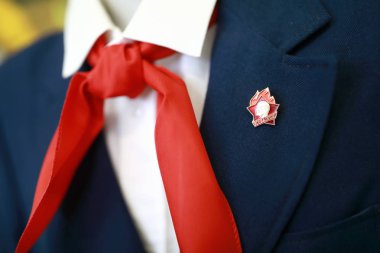 Sovyet öncü kravat ve Komsomol simgesi