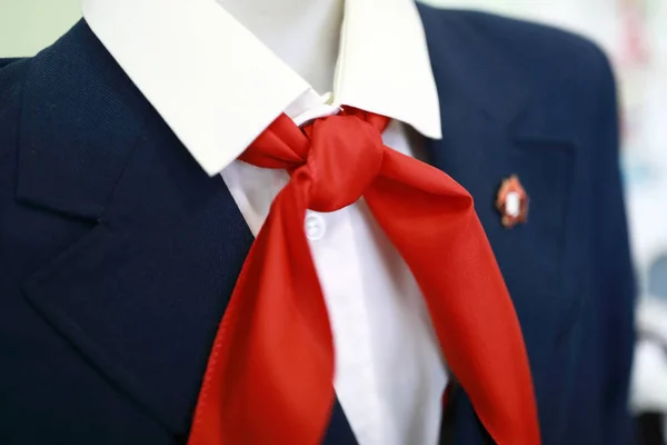 Sowjetpionier mit rotem Schal — Stockfoto