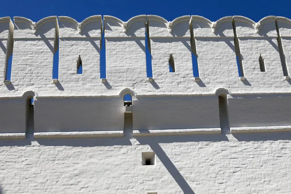 Die alte Mauer des Nowodewitschij-Klosters — Stockfoto