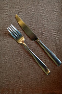 Çatal ve bıçak masa örtüsü