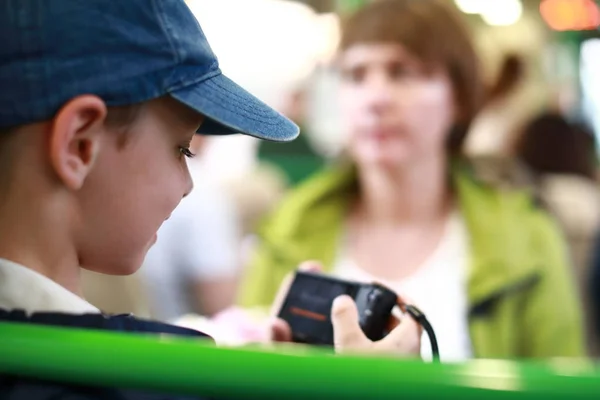 Child with camera — Stock Photo, Image