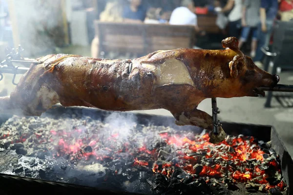 Freír cerdo en saliva — Foto de Stock