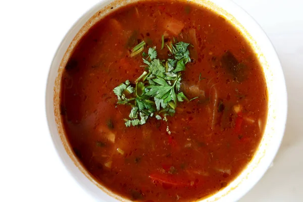 Beyaz kase de Kharcho çorbası