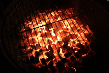 Izgara kömürlerin yanma