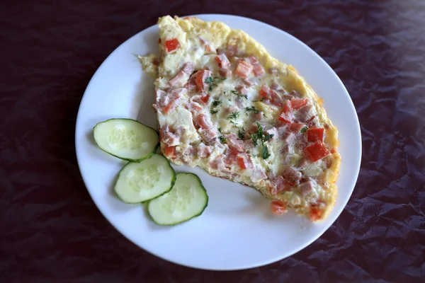 Omlet z warzywami — Zdjęcie stockowe