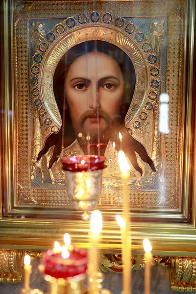 Ikonen av Jesus Kristus — Stockfoto