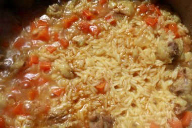 Kazanda kömürde pilav pişirmenin ayrıntıları