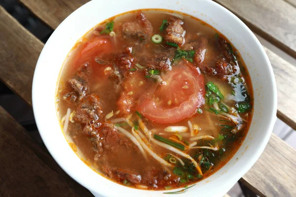 Sopa Pescado Bun Vermicelli Restaurante Vietnamita — Foto de Stock